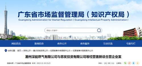 潮州深能燃气与恩发投资等经营者新设合营企业案 洁净煤新技术产品的战略布局